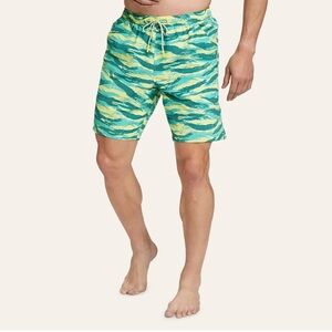 Eddie Bauer Men’s Swim Trunks - Size M - Tropical Camo Print